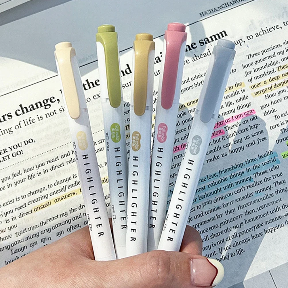 5 Stück Pastell-Textmarker, Fa – Pastel Highlighter Set Double Ended Bewertung und Preis