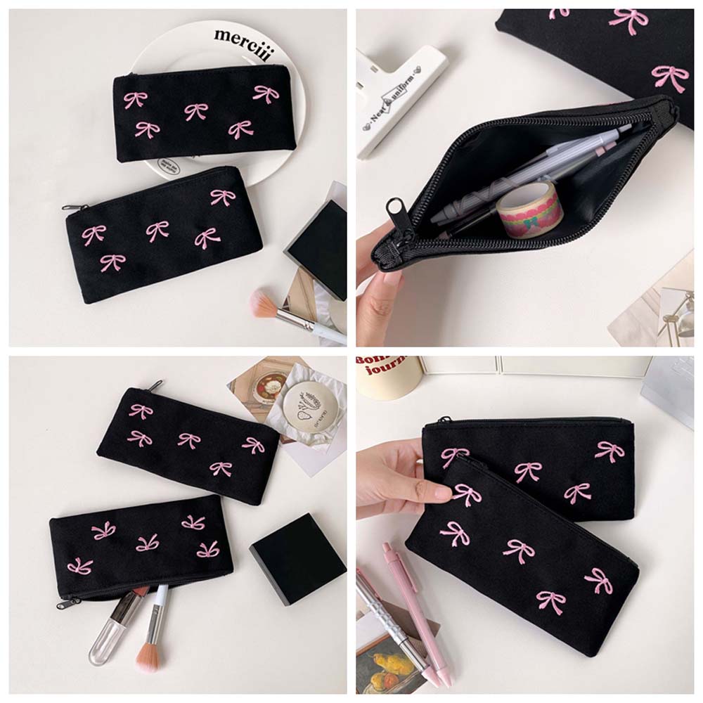 Bowknot Bogen Schreibwaren Tas – Aesthetic Large Pencil Case Pouch Bewertung und Preis