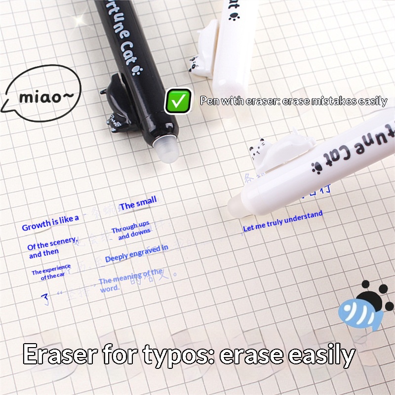 4er-Pack niedliche, radierbare – Retractable Eraser Pen Click Bewertung und Preis