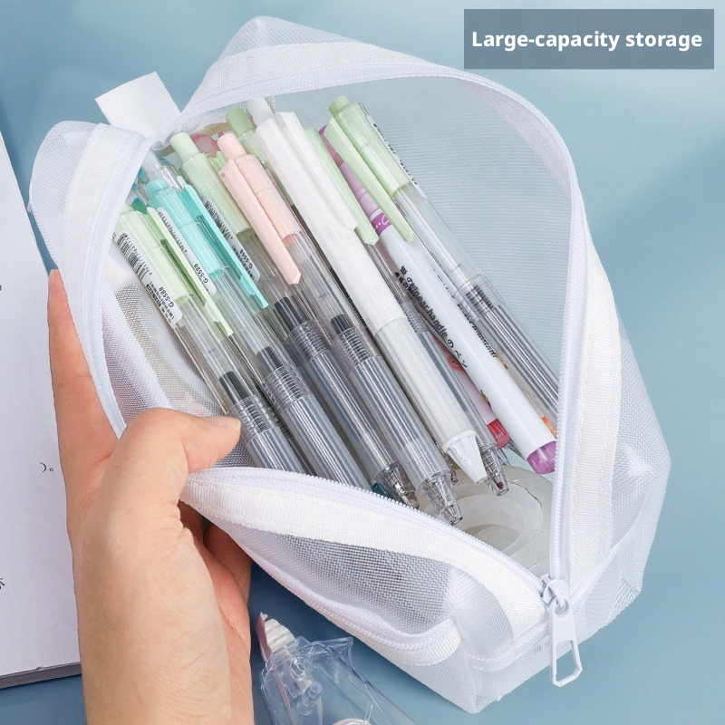 Doppelschichtiges transparente – Clear Mesh Pencil Pouch For Exam Bewertung und Preis