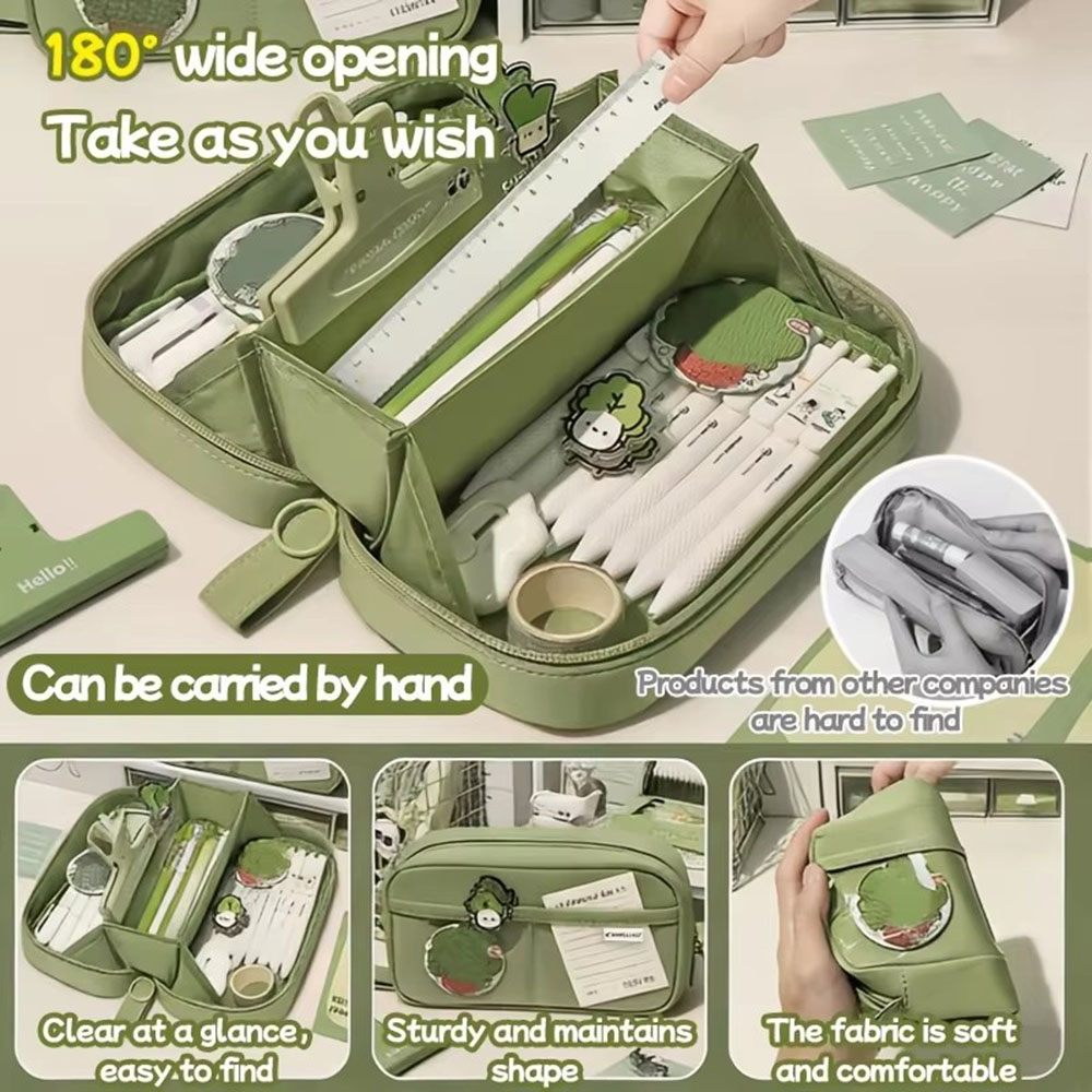 Ins Großes Vulkankugel-Federmä – Aesthetic Large Pencil Case Pouch Bewertung und Preis