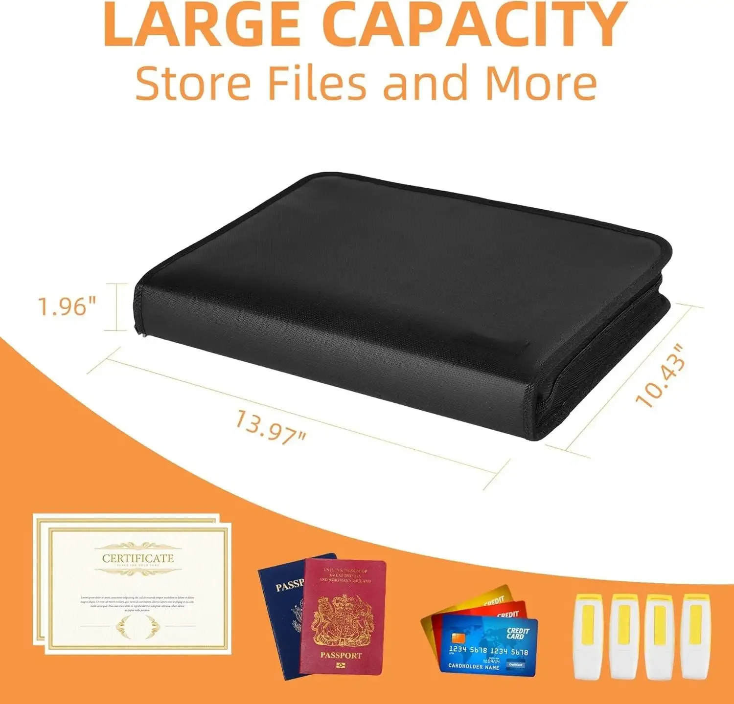 Feuerfester, wasserdichter, er – Expandable Accordion File Folder 13 Pockets Bewertung und Preis