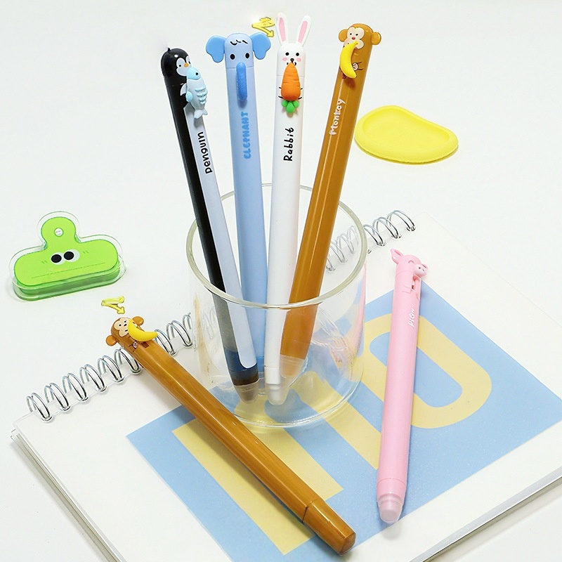 6er-Pack Niedliche Cartoon-Tie – Retractable Eraser Pen Click Bewertung und Preis